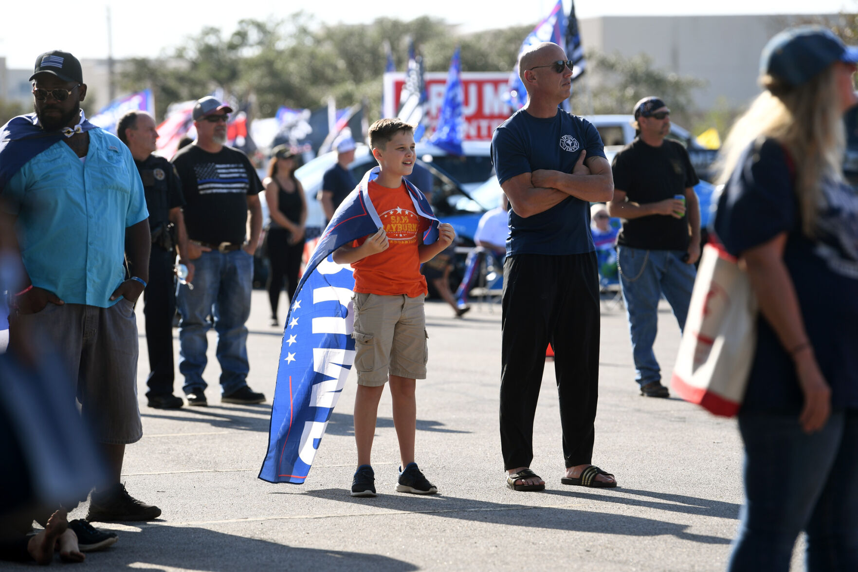 Back the Blue first responders rally